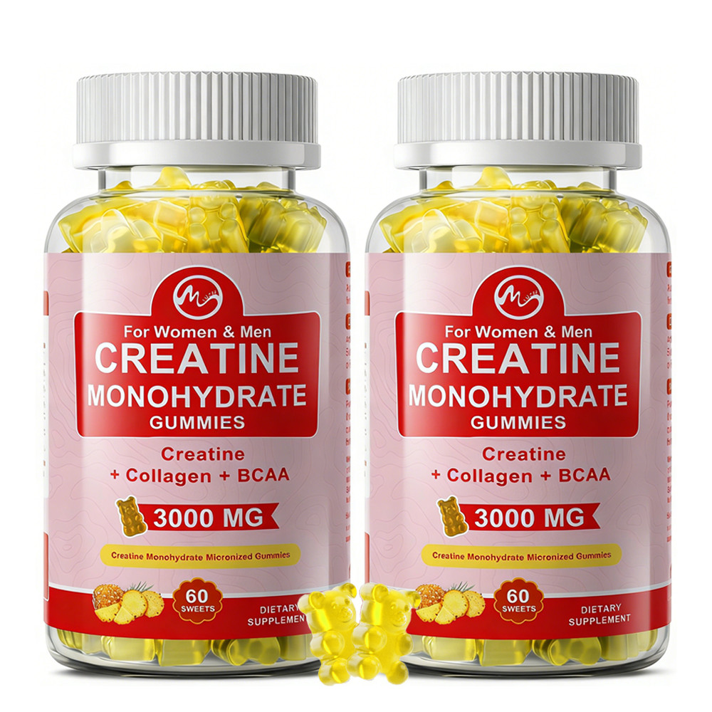 Creatine Monohydrate Gummies Gain Lean Muscle, Improve Performance and Strength