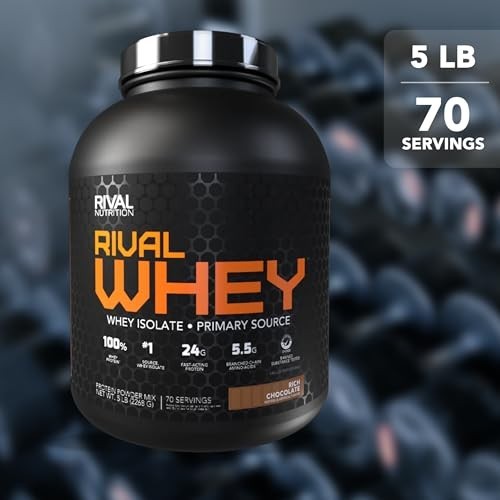 Rich Chocolate Whey Protein Powder 5lb – High Protein, Low Sugar, Muscle Gain