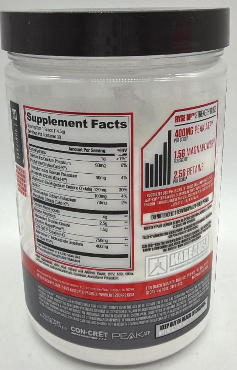 RYSE Muscle Building Formula Loaded Creatine ~ Electric Lemonade FLVR ~ EXP 8/27