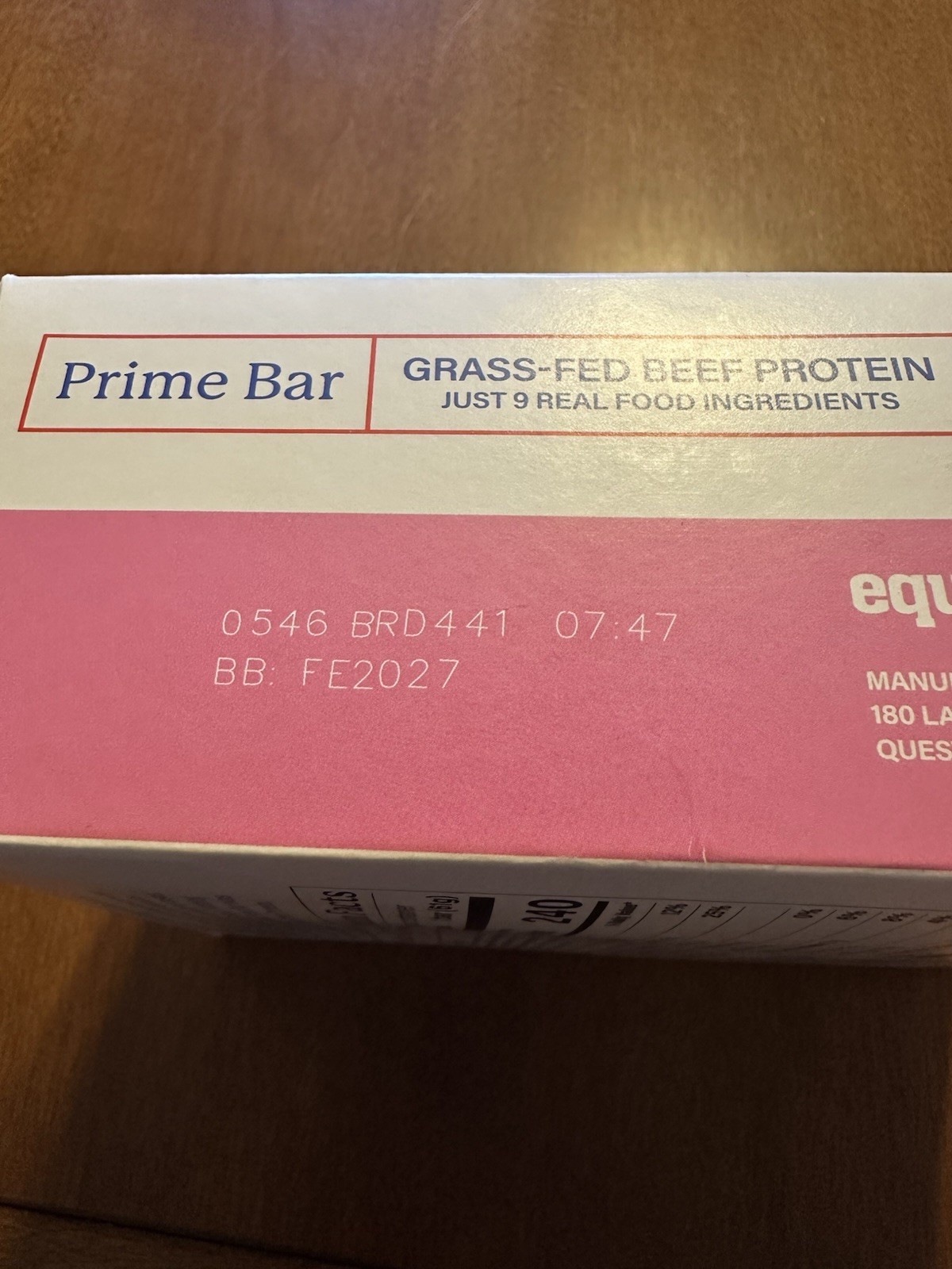 Equip Prime Bar Mixed Berry Protein Bars 12 Pack – Ships Next Business Day!