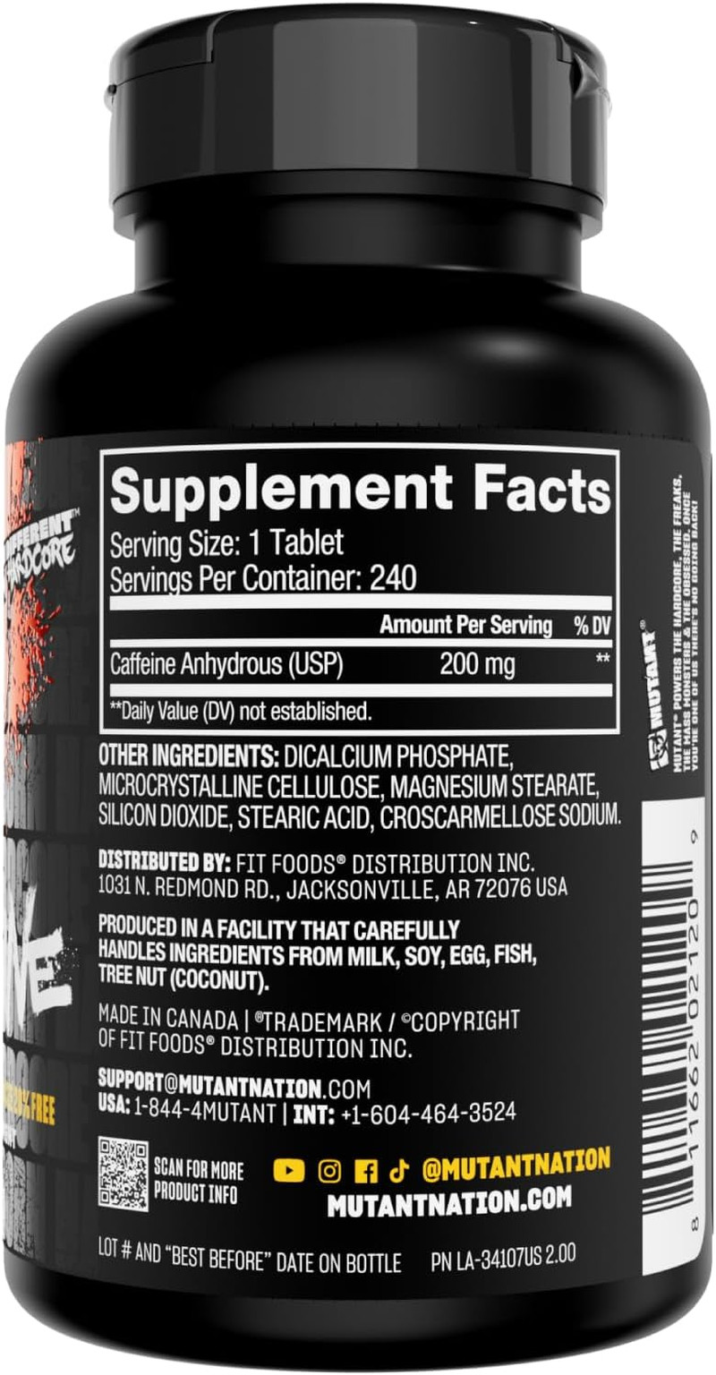 Caffeine Pills – Pharmaceutical-Grade Pure Caffeine Supplement for Boosting E…