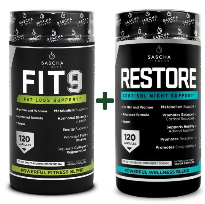 FIT 9 and RESTORE Fat/Weight Loss Support Day And Night. Combinación Perfecta!💥