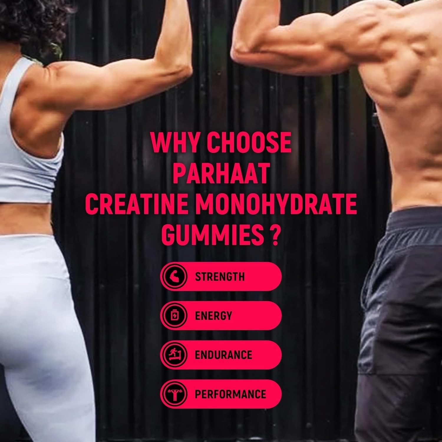Parhaat NSF Certified Creatine Gummy – Creatine Monohydrate Gummies 5g