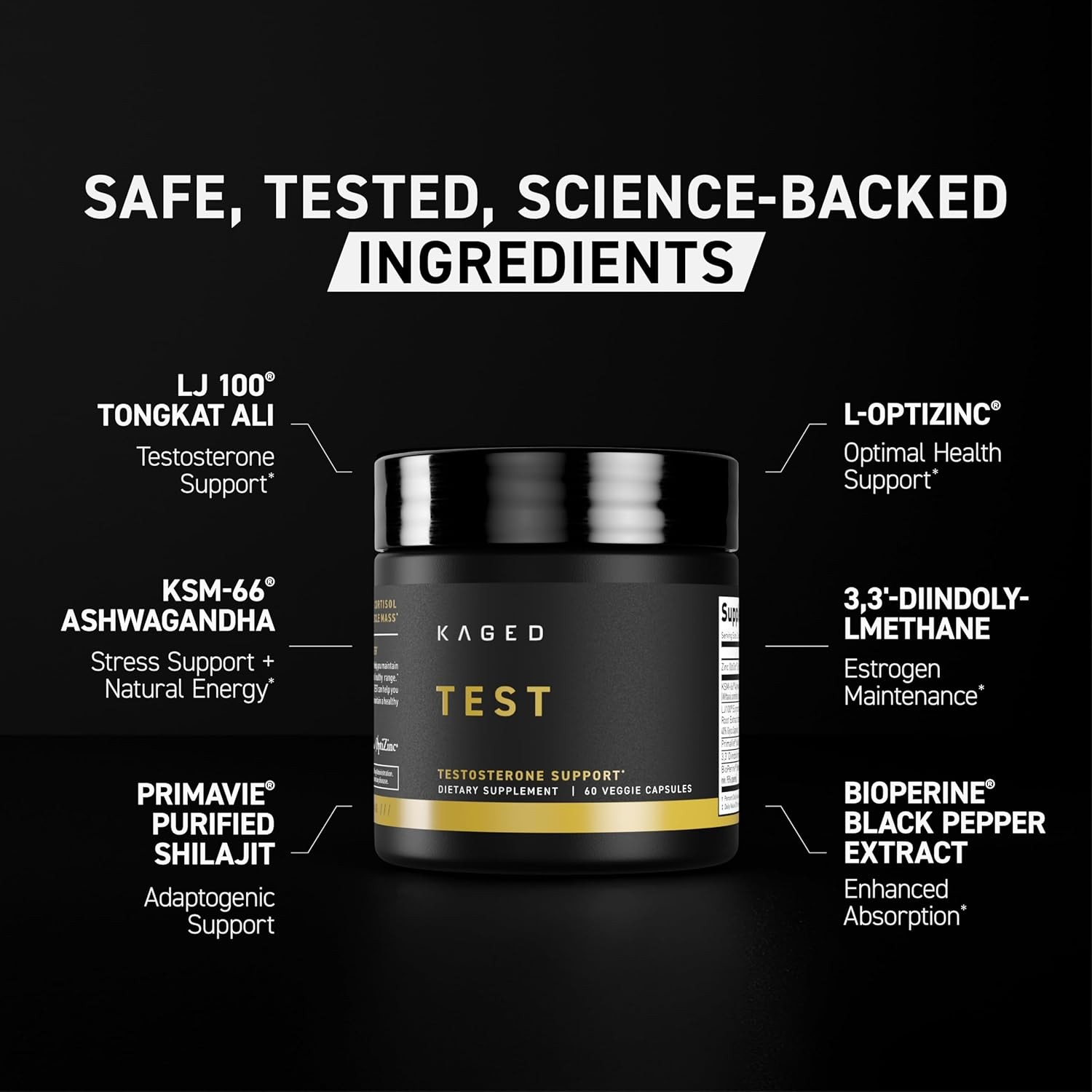 Kaged Testosterone Booster Ferodrox Ultra-Premium Hormone Management…