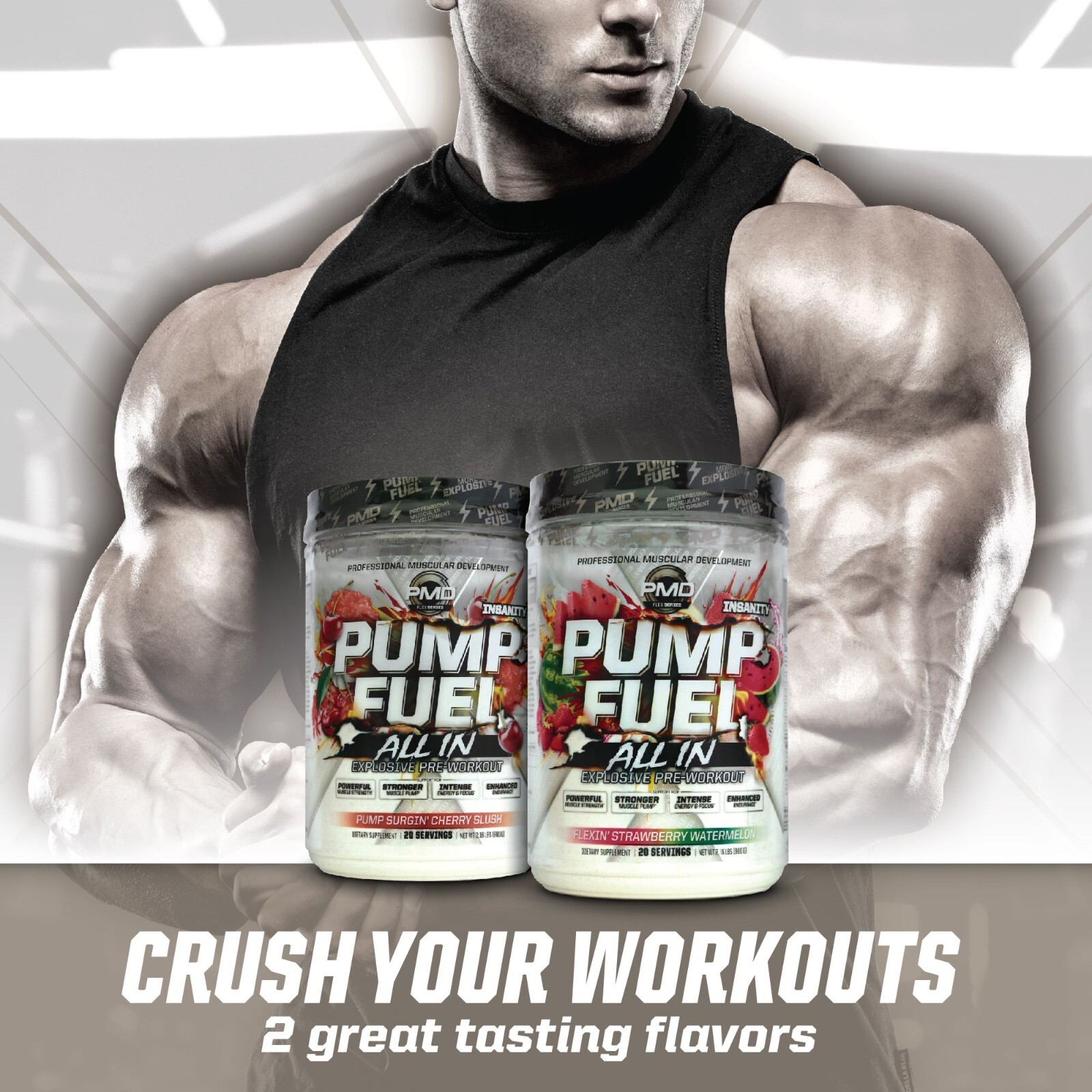Pump Fuel ALL IN Insanity Ultimate Muscle Pump Supplement & Pre Workout Powder