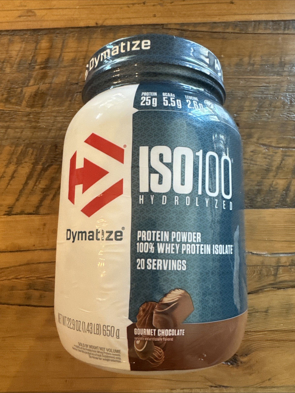 ISO100® Hydrolyzed, 100% Whey Protein Isolate Gourmet Chocolate, 1.43lb Exp 3/28