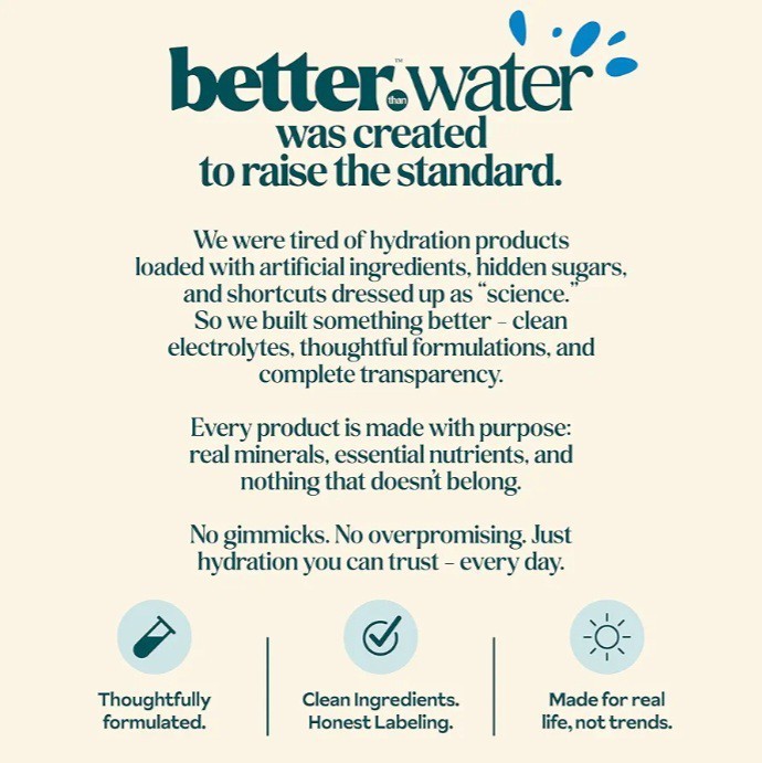 Hyburst Better Than Water Electrolytes Powder Packets Drink Mix Tropical Variety