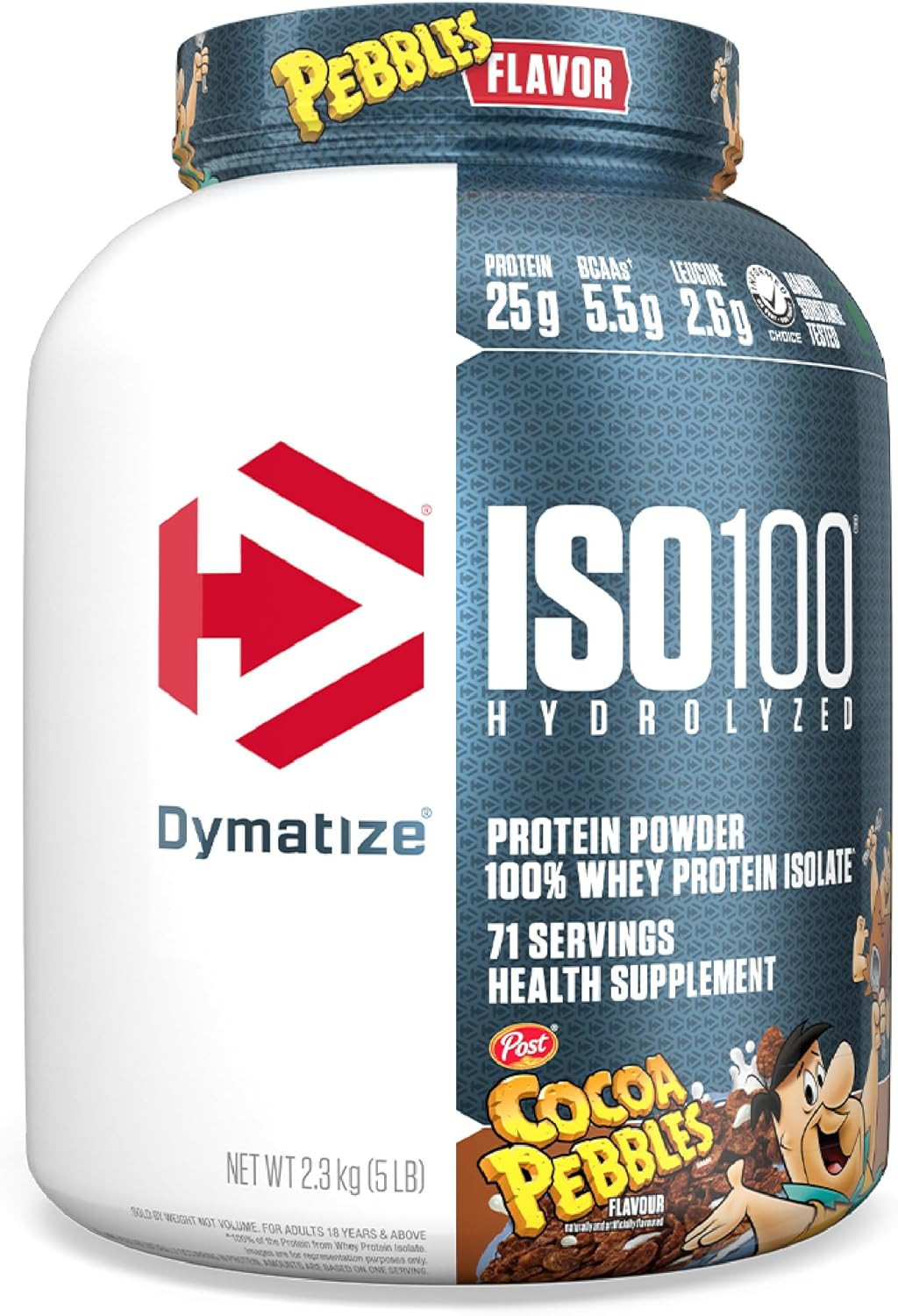 X Cocoa Pebbles ISO100 Whey Protein Powder Isolate, 25G of Protein, 5.5G Bcaas,