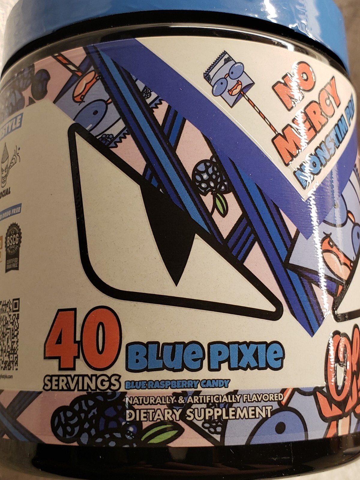 Olympus NO MERCY Non-Stimulant Pre-W.O. – Blue Raspberry – 40 Serv – Exp 7/2025