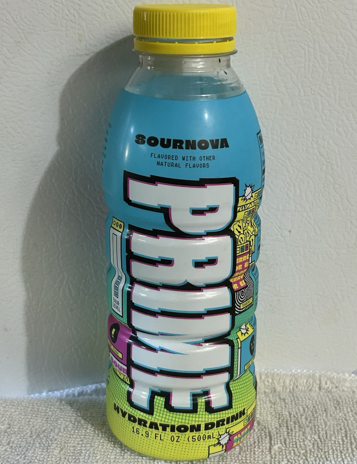 PRIME Sournova Hydration Drink, Liquid, 16.9 fl oz (500 mL) During Workout