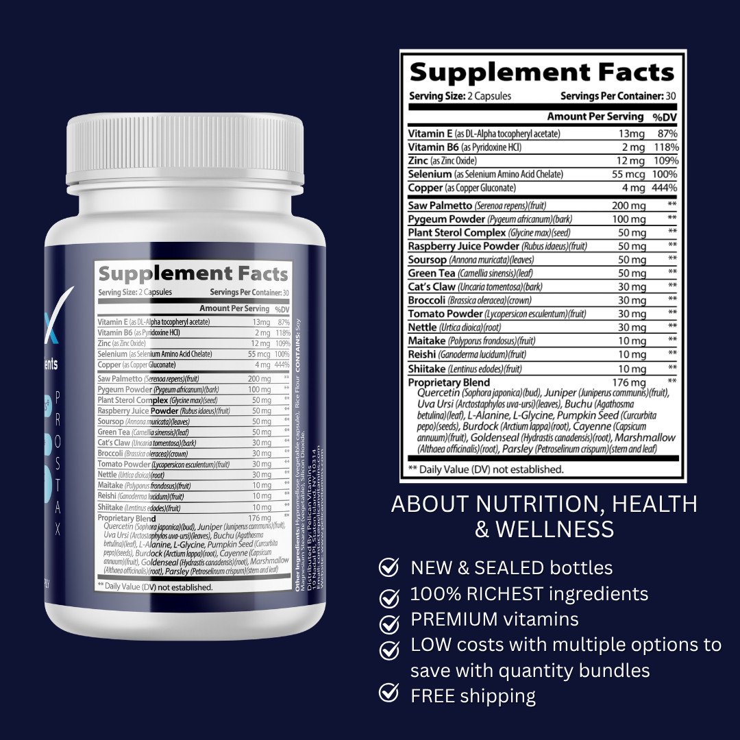 ProstaX – Prostate Support- 5 Bottles- 300 Capsules