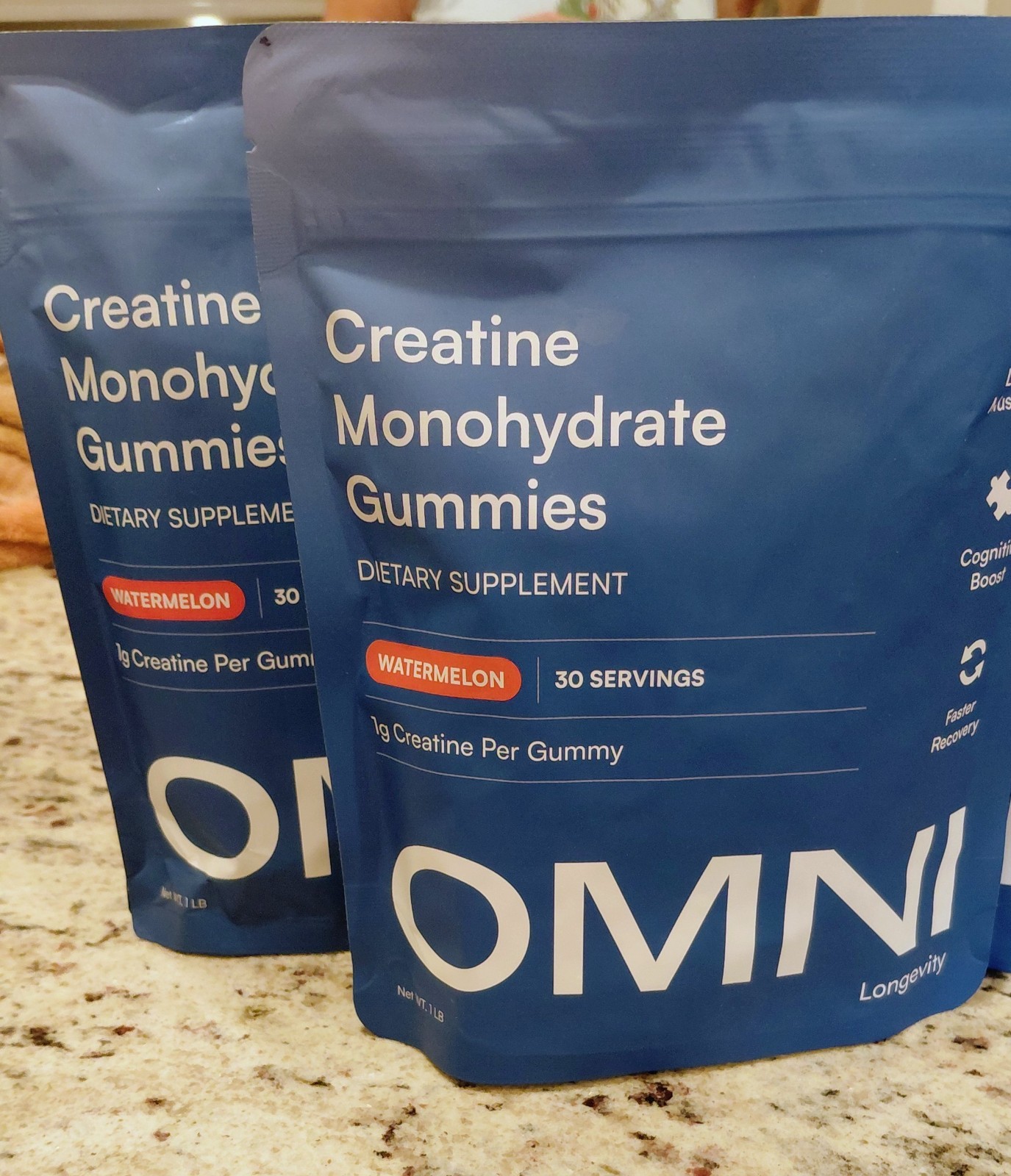 OMNI X2 Creatine Monohydrate Gummies – Supports Muscle Growth, Watermelon