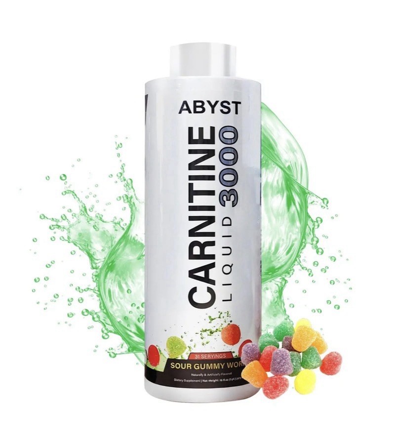 L-Carnitine Liquid 3000mg Sour Gummy Worm – Energy & Metabolism Support 16oz