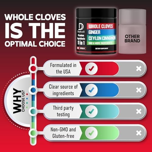 DEDICAD 11in1 Cloves Supplement with Ginger, Ceylon Cinnamon and 8 Other More –