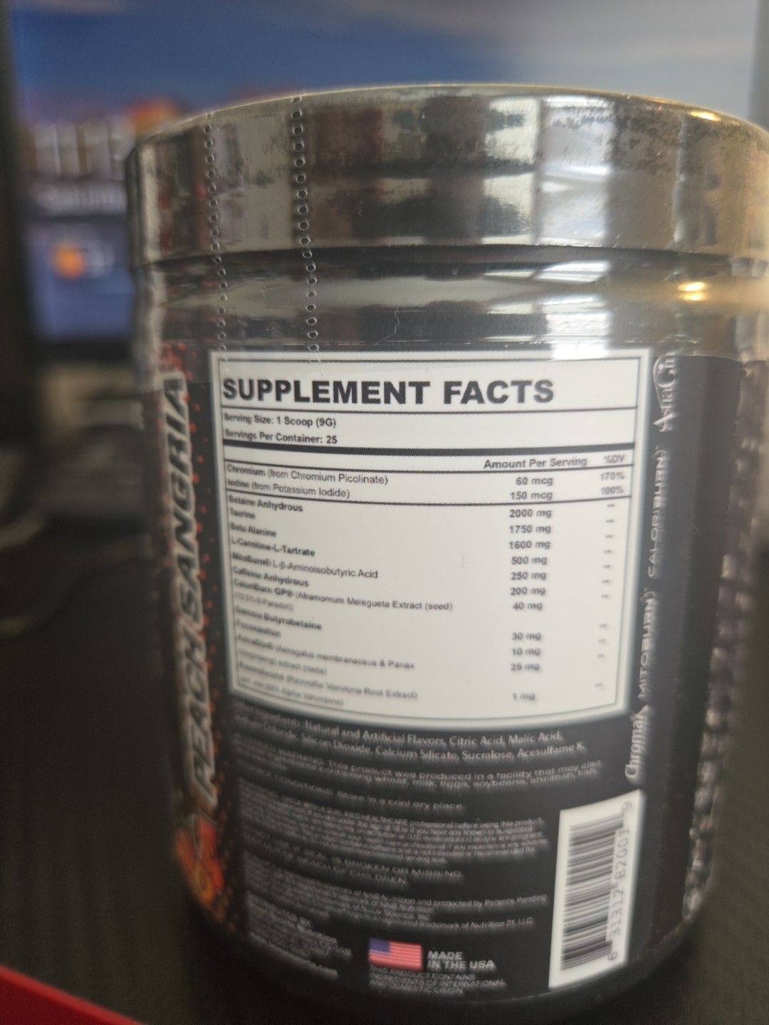 Kong Series, Beast Mode, Pre Workout Peach Sangria, 7.94 oz 25 Ser Exp: 12/26