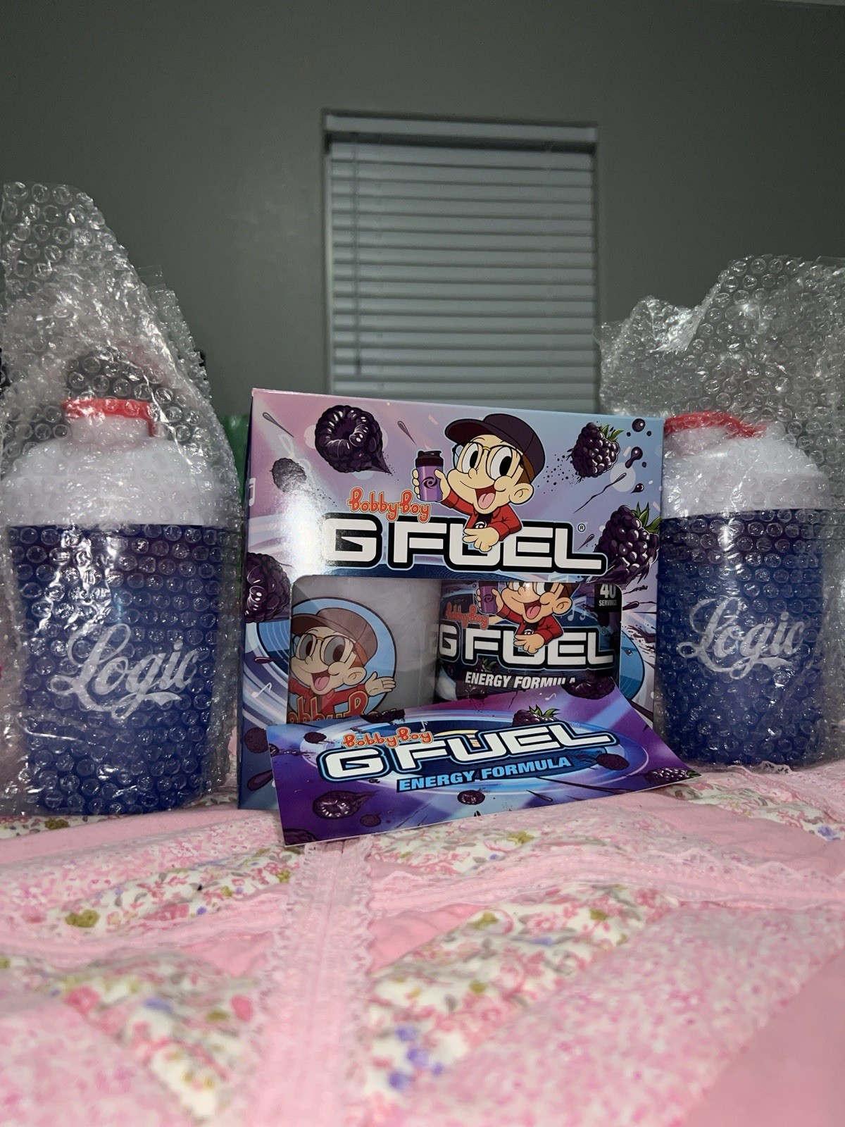 Logic GFuel Box & Shaker Set Limited Edition | Logic 2.0 / Bobby Boysenberry Box