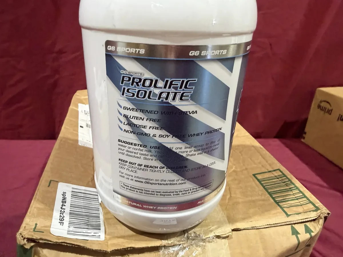 G6 SPORTS PROLIFIC ISOLATE WHEY PROTEIN 2.5 LBS.- Chocolate Peanut (40 Servings)