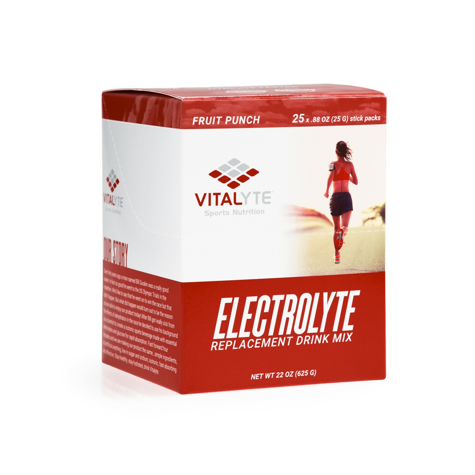 Vitalyte Electrolyte Stick Pack 25 Count Box – Fruit Punch SHIPS FAST!