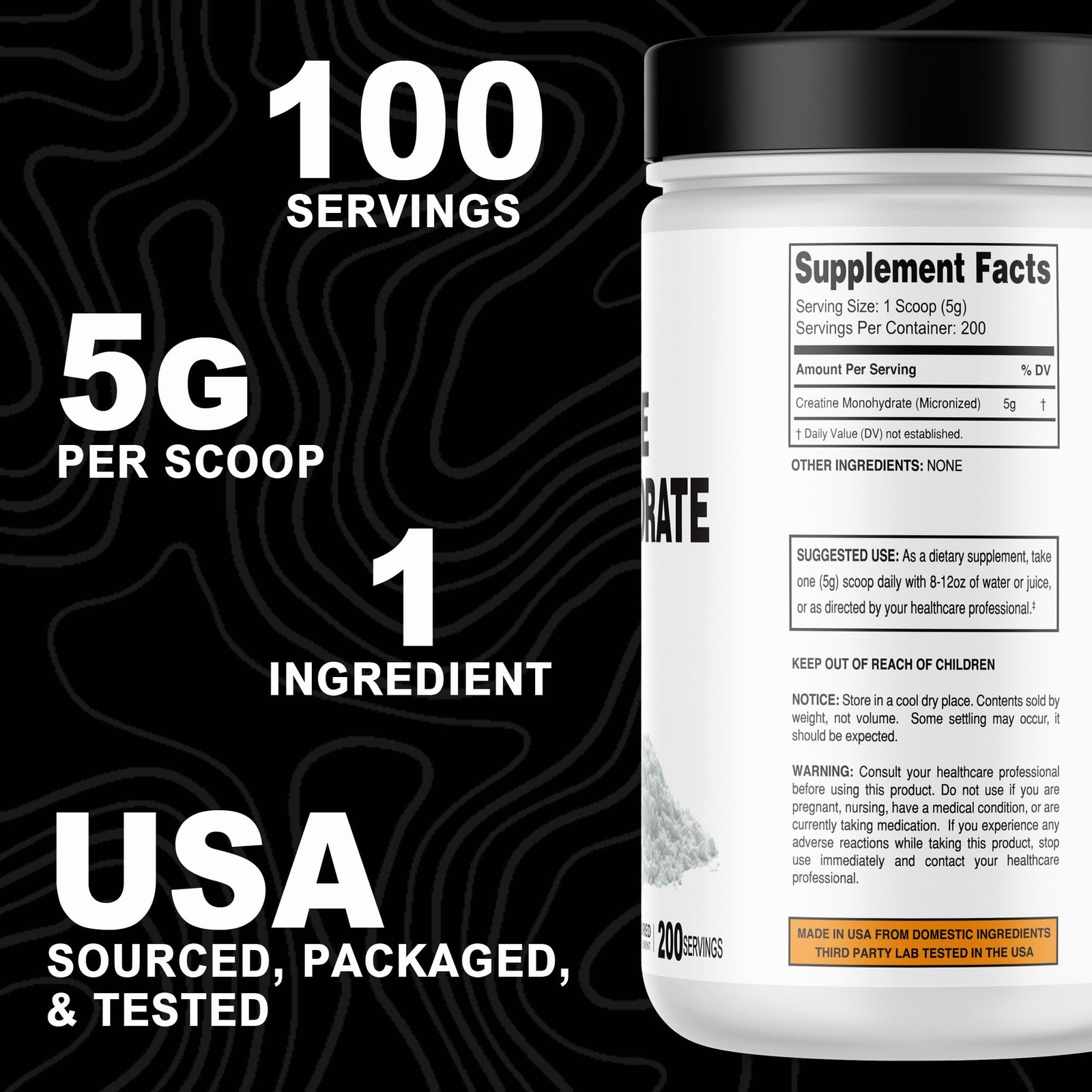Its Just – Creatine Monohydrate Powder, Pure Creatine Powder, Made in USA, 3r…