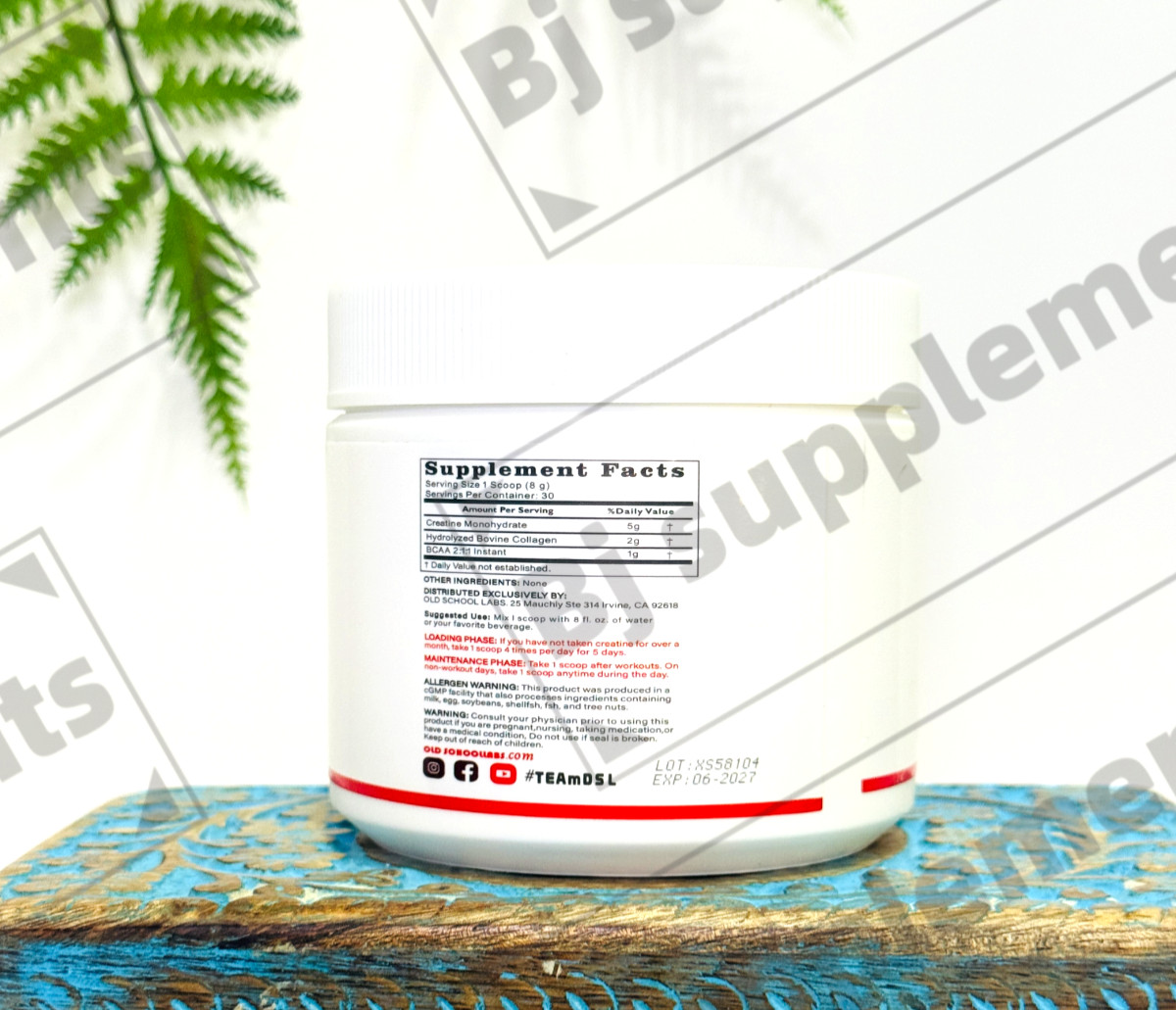 1~5X 5G Creatine Monohydrate Powder for Women + Collagen & BCAA for Booty 5000mg