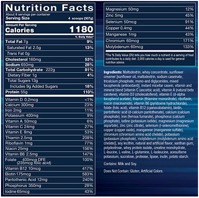 Prime Mass – High Protein Weight Gainer Powder – Vanilla (6 lbs./8 Servings)