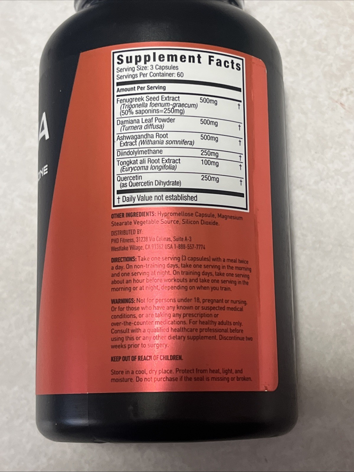 Jym Supplement Alpha 180 Capsules Testo Support Exp 2028
