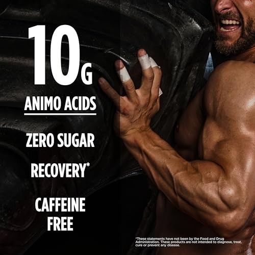 Amino X Muscle Recovery Powder – BCAAs, 10g Amino Acids, Keto, Zero Sugar, Grape