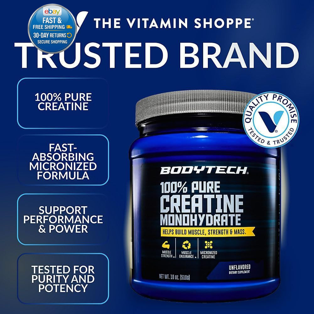 Creatine Monohydrate Powder, 102 Servings (Pack of 1), No Color
