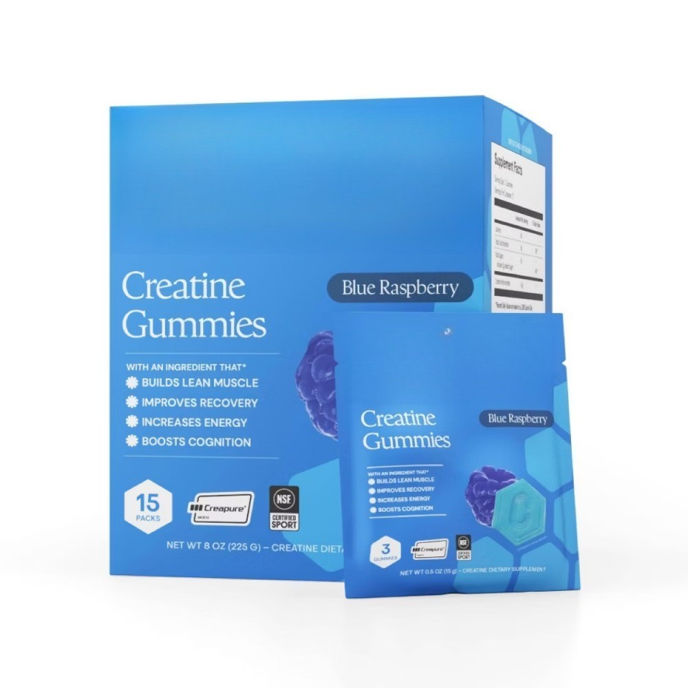 Gummies Made with Pure Creatine Monohydrate NSF Certified for Sport