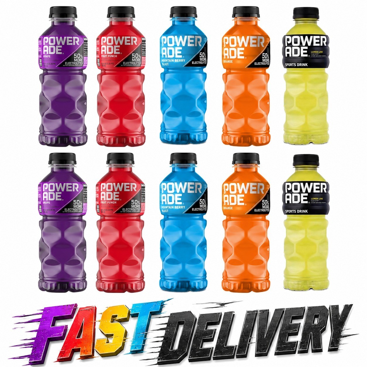 Sports Drink, Electrolyte Enhanced Variety Pack, 20 fl oz, 10 ct