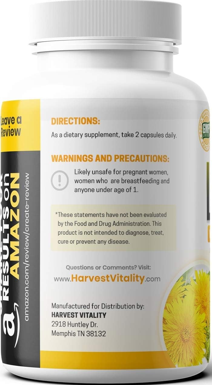 Harvest Vitality Lipitrex Natural Diuretic Water Pills Support For
