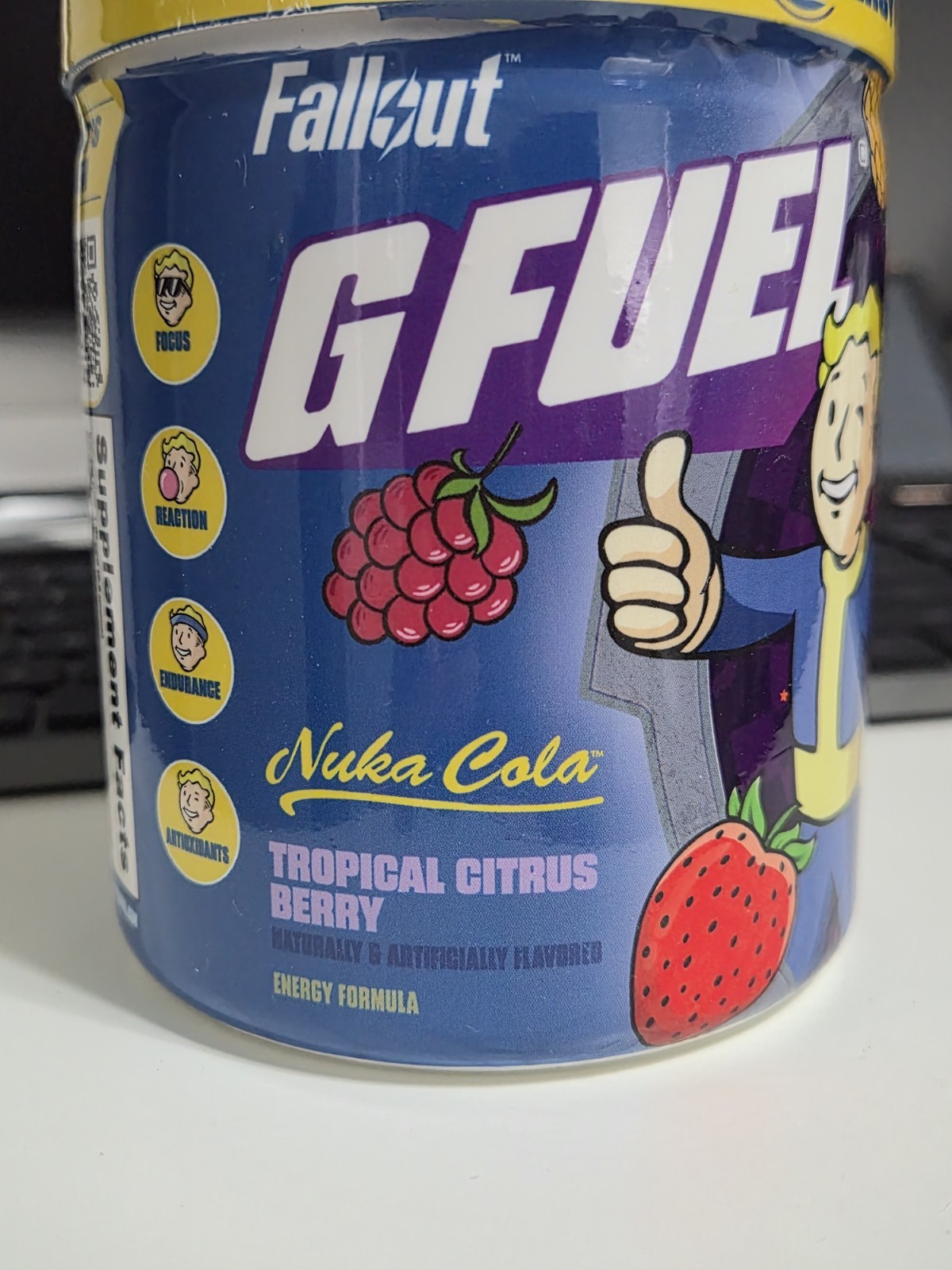 G Fuel Fallout Nuka Cola Tropical Citrus Berry Energy Formula 40 Serving 2.0