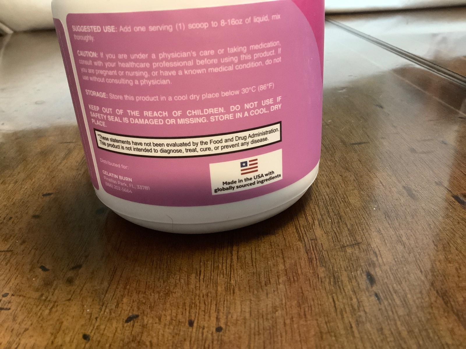 Gelatin Burn Powder Fat Burner Fit Advanced Fat Burn Weight Loss (30 Servings)