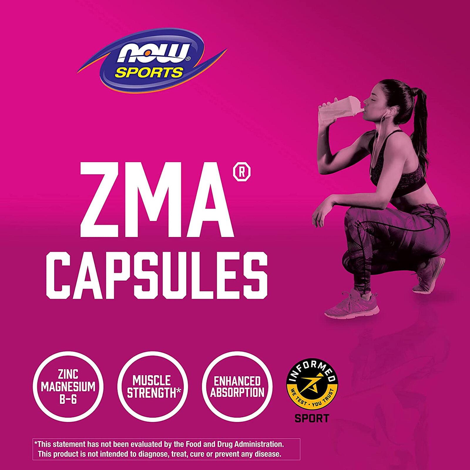 NOW FOODS ZMA 90 Veg Capsules