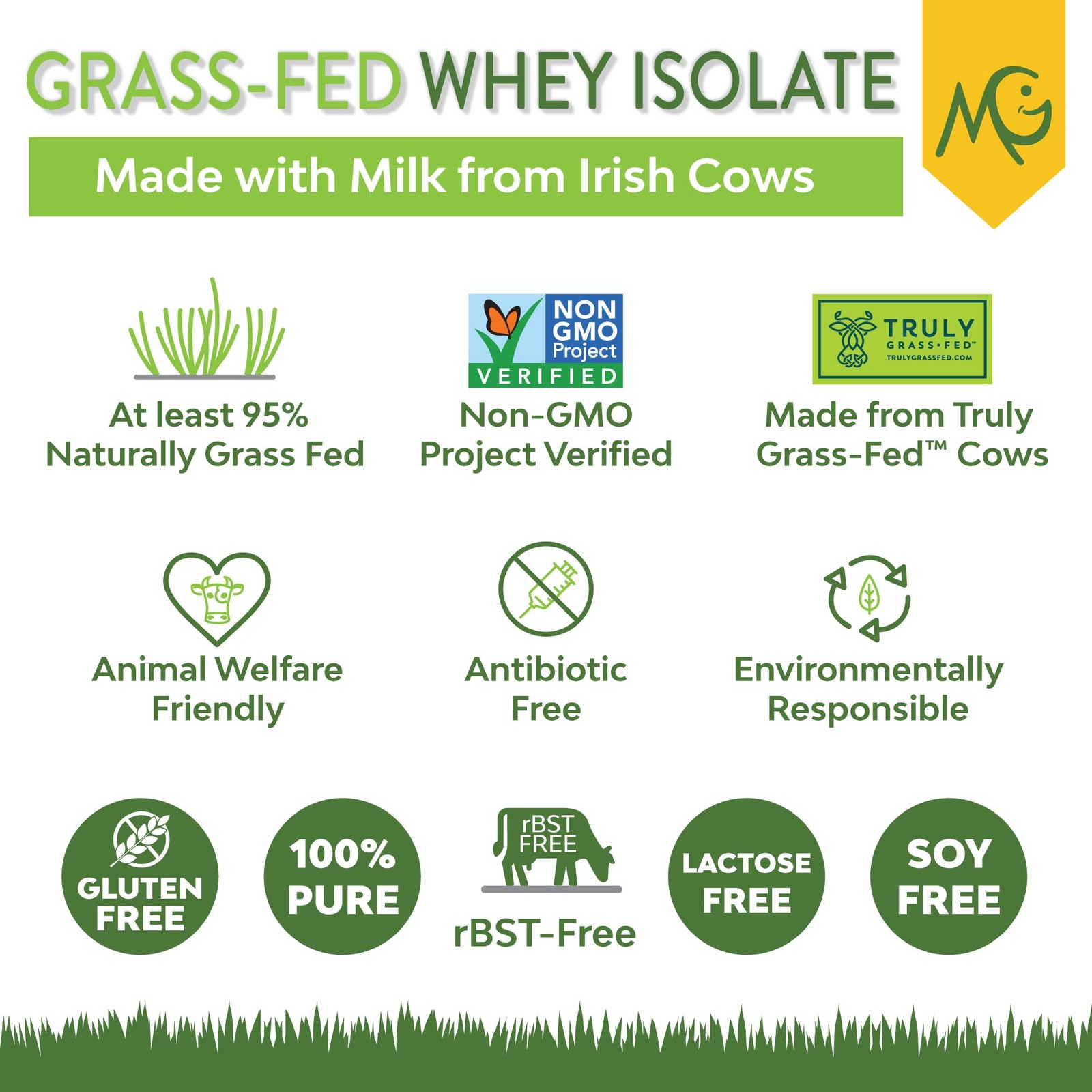 MariGold Grassfed Whey Isolate Protein Powder – 2.05 Pound (Pack of 1)