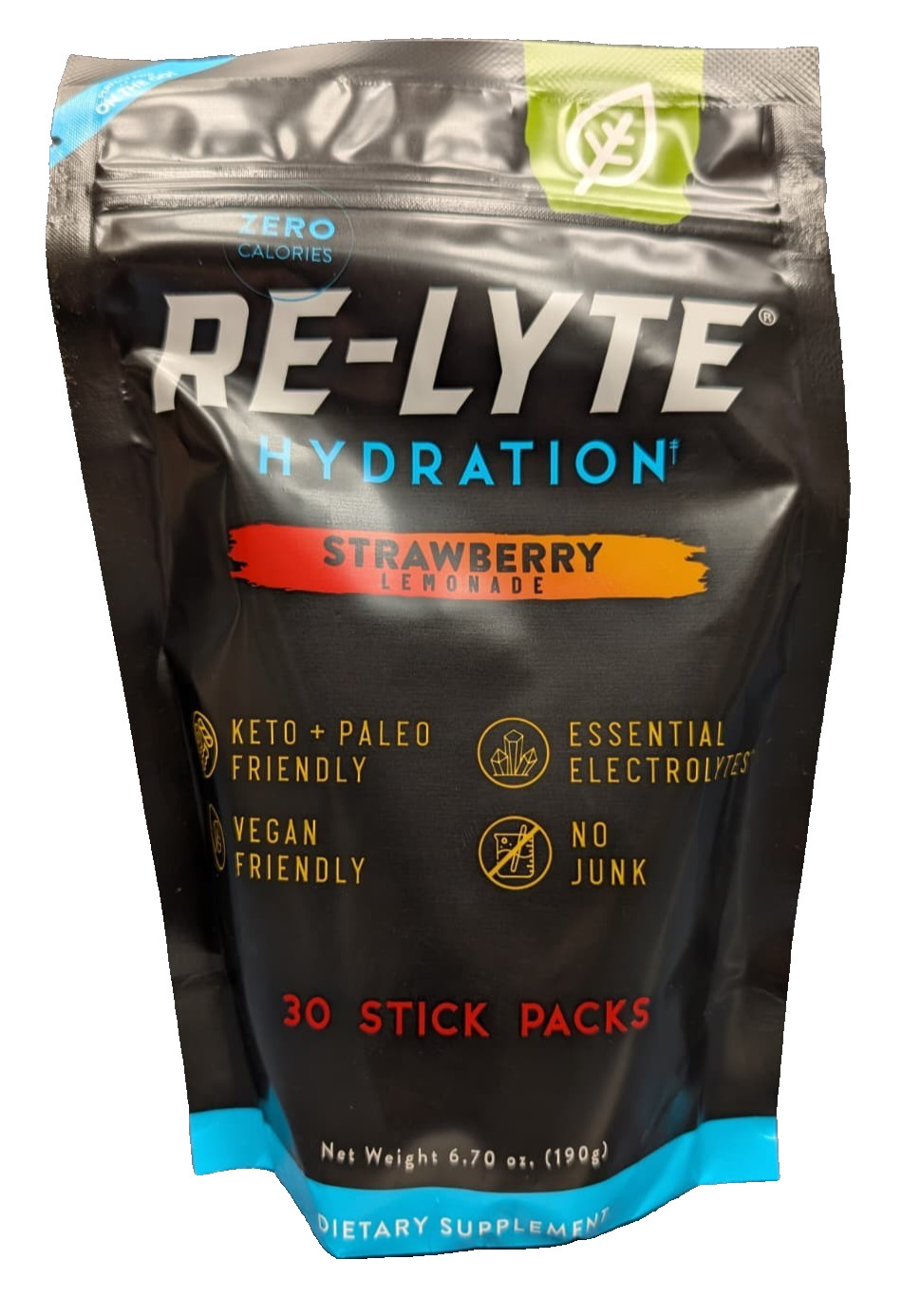 Re-Lyte Hydration Electrolyte Drink Powder Mix (Strawberry Lemonade) 30 Stick