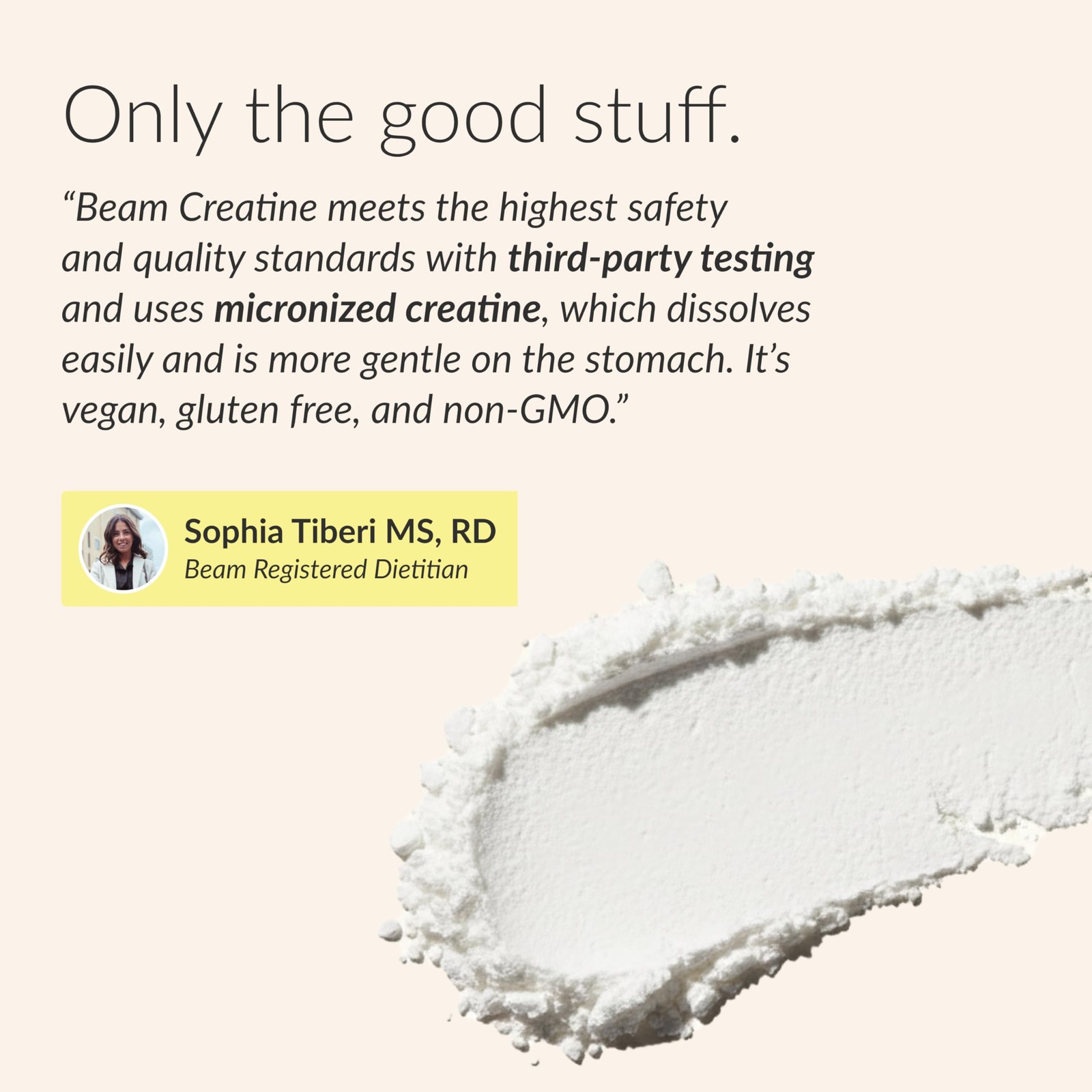 BEAM Creatine Monohydrate Powder – 5g Micronized 30 Servings