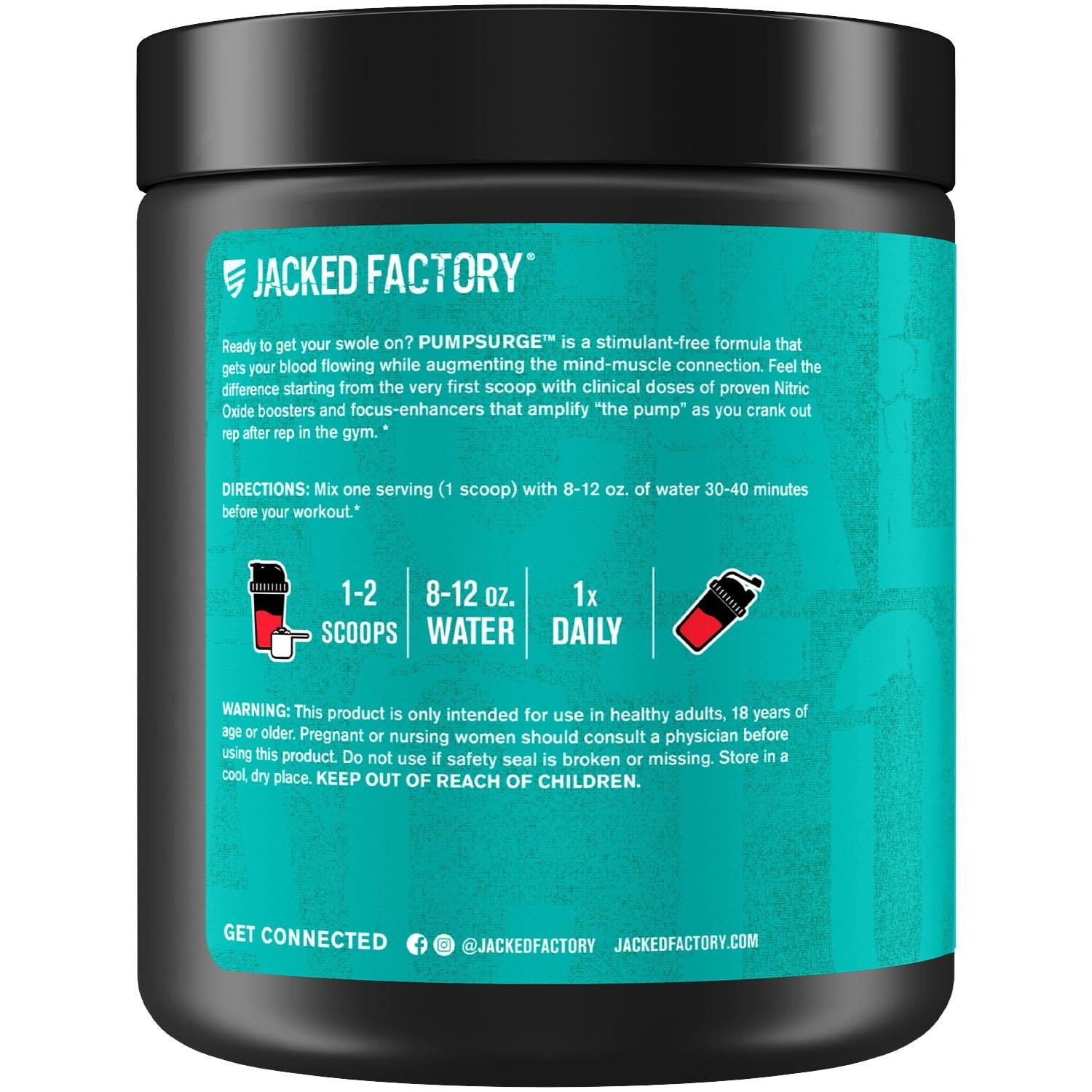 Caffeine-Free Pre Workout Powder for Men & Women – Nootropic Booster, Intense Pu