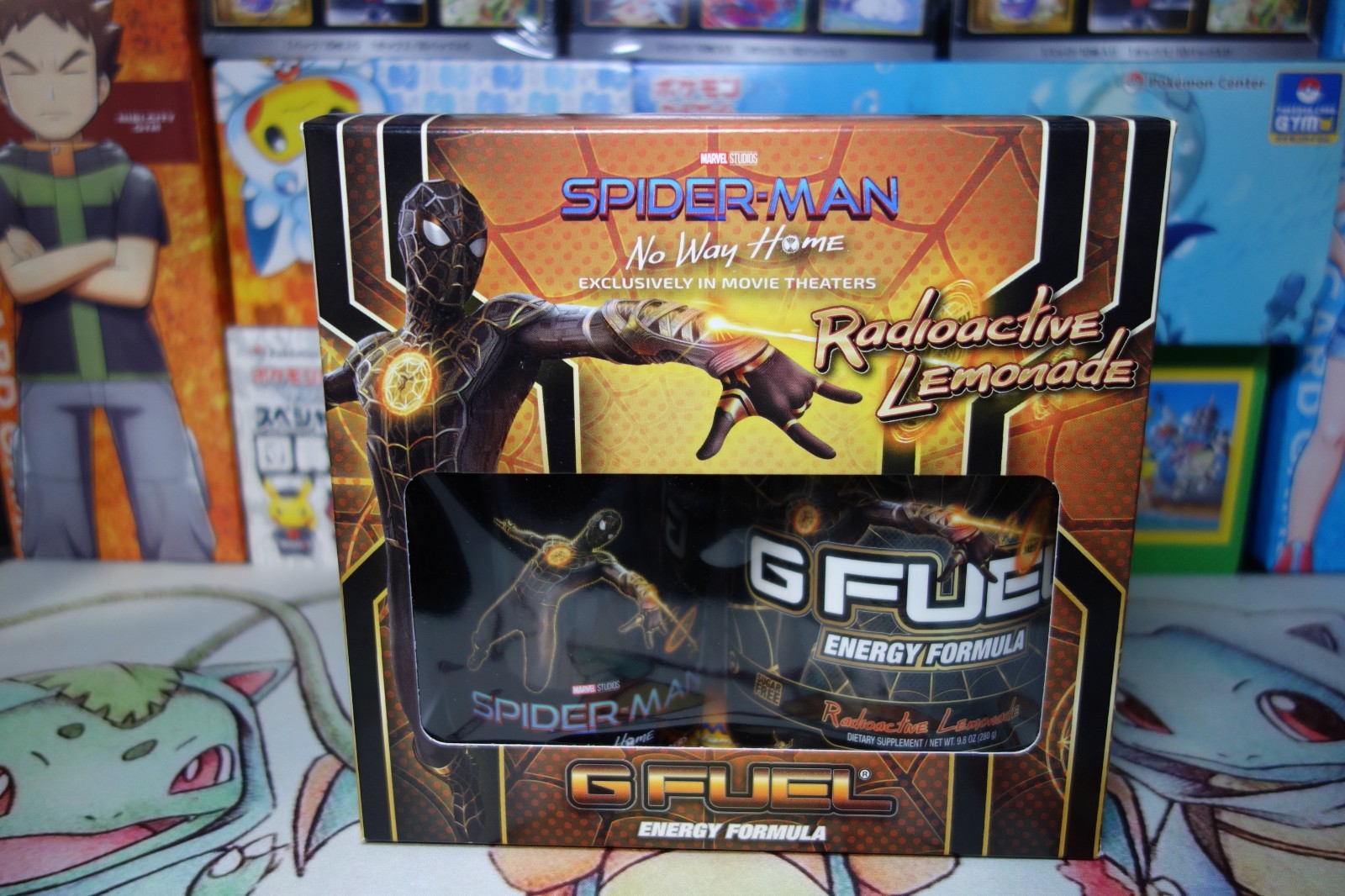Spiderman No Way Home Black and Gold G fuel Collector’s Box Brand New On Hand!