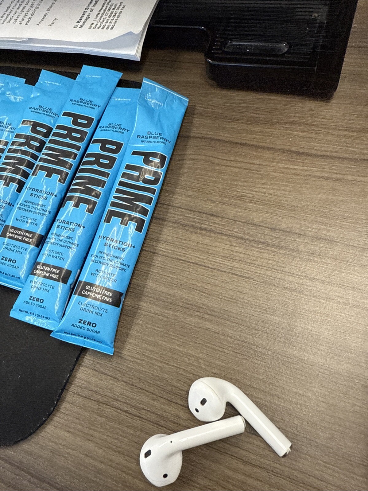 PRIME HYDRATION DRINK sticks 6 BLUE RASPBERRY & 3 Lemon Lime 9 packets