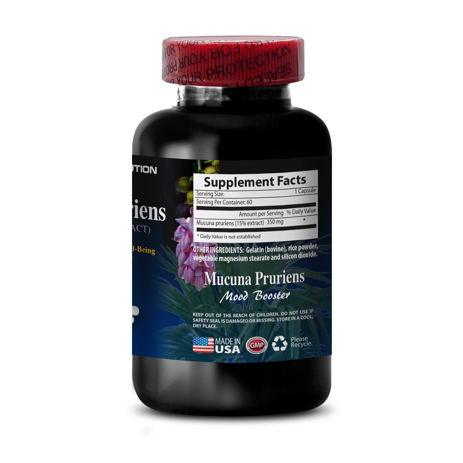 Natural Life MUCUNA PRURIENS VELVET BEANS EXTRACT – Macuna Pruriens (2 Bottles)