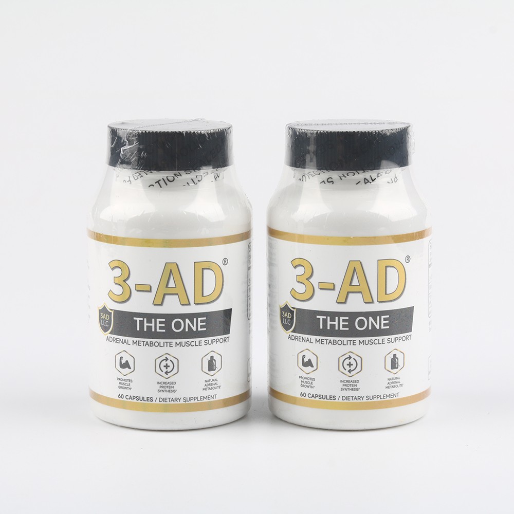 3-AD® 25mg Muscle Support Supplement – 60 Capsules – Patented Formula（1-3 PACK）