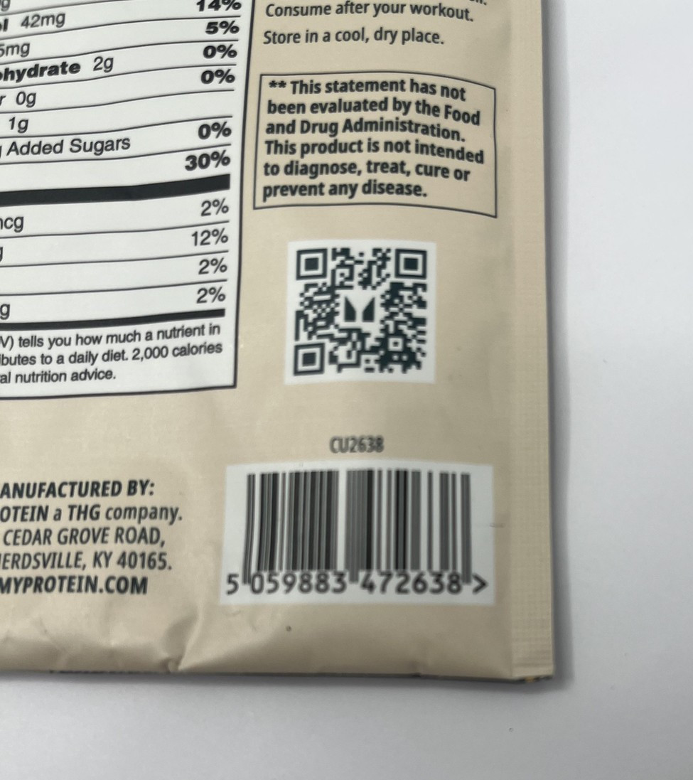10pk Myprotein Origin Protein Powder 0.8oz Vanilla Swirl Creatine Mix