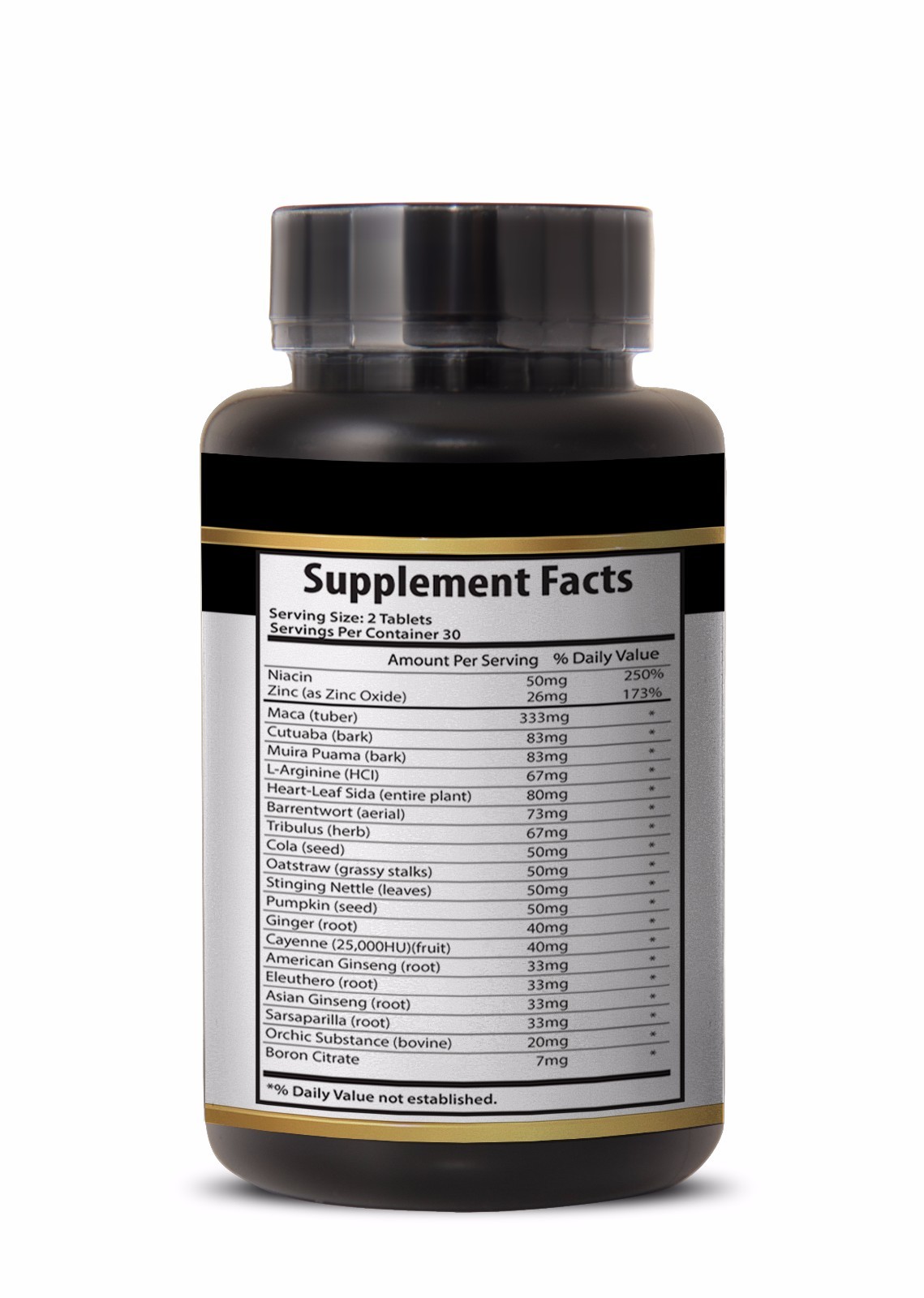 Health And Personal Care – MALE VIRILITY ENHANCEMENT – Ingredients blend – 1 Bot