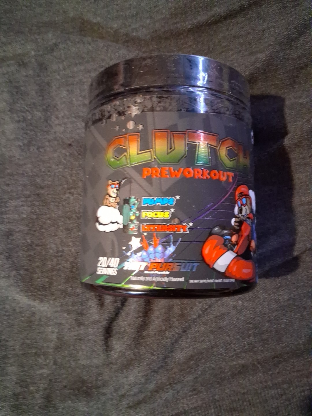 CLUTCH Pre-Workout Powder HOT PURSUIT 20/40 Servings