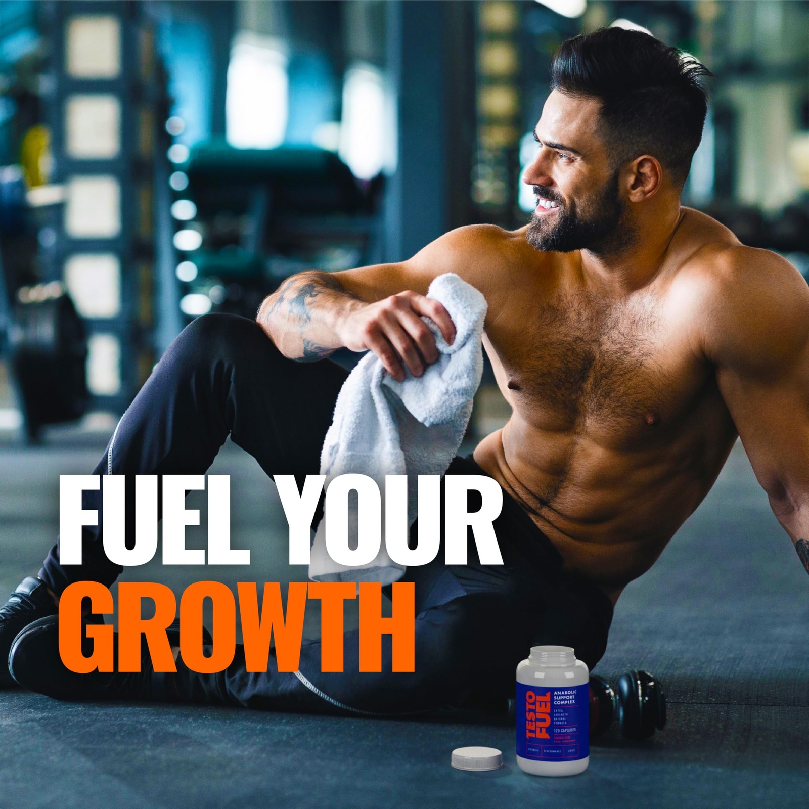 ROAR AMBITION TestoFuel 120 T-Booster Pills – Test 120 Count (Pack of 1)
