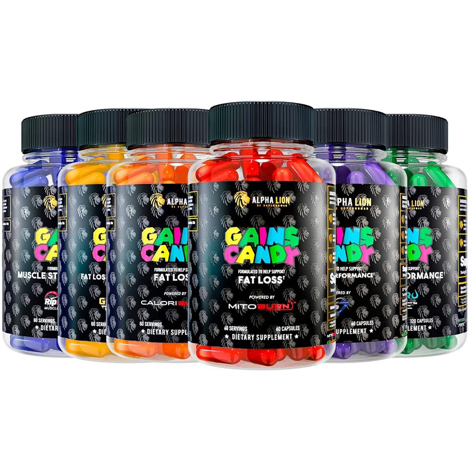 Alpha Lion Gains Candy, Workout Performance & Endurance, 60 Capsules (RipFactor)