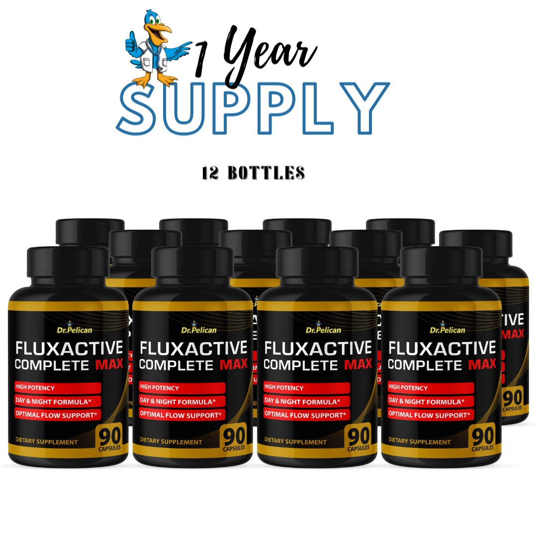 Fluxactive Complete MAX- Bodybuilding & Weight Support-12 Bottles- 1080 Capsules