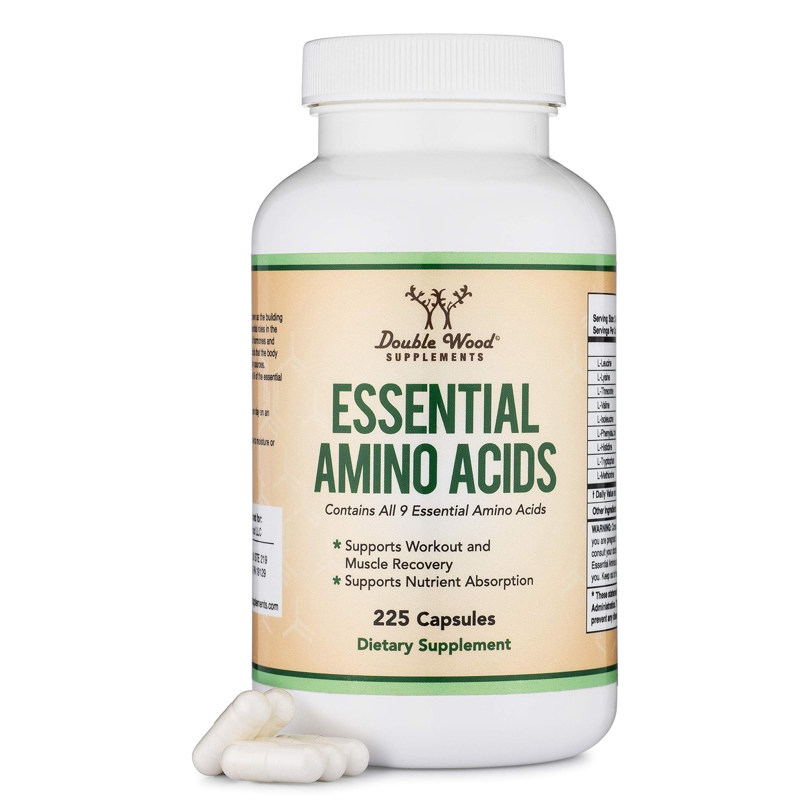 Essential Amino Acids – 1 Gram Per Serving Powder Blend 225 Count (Pack of 1)