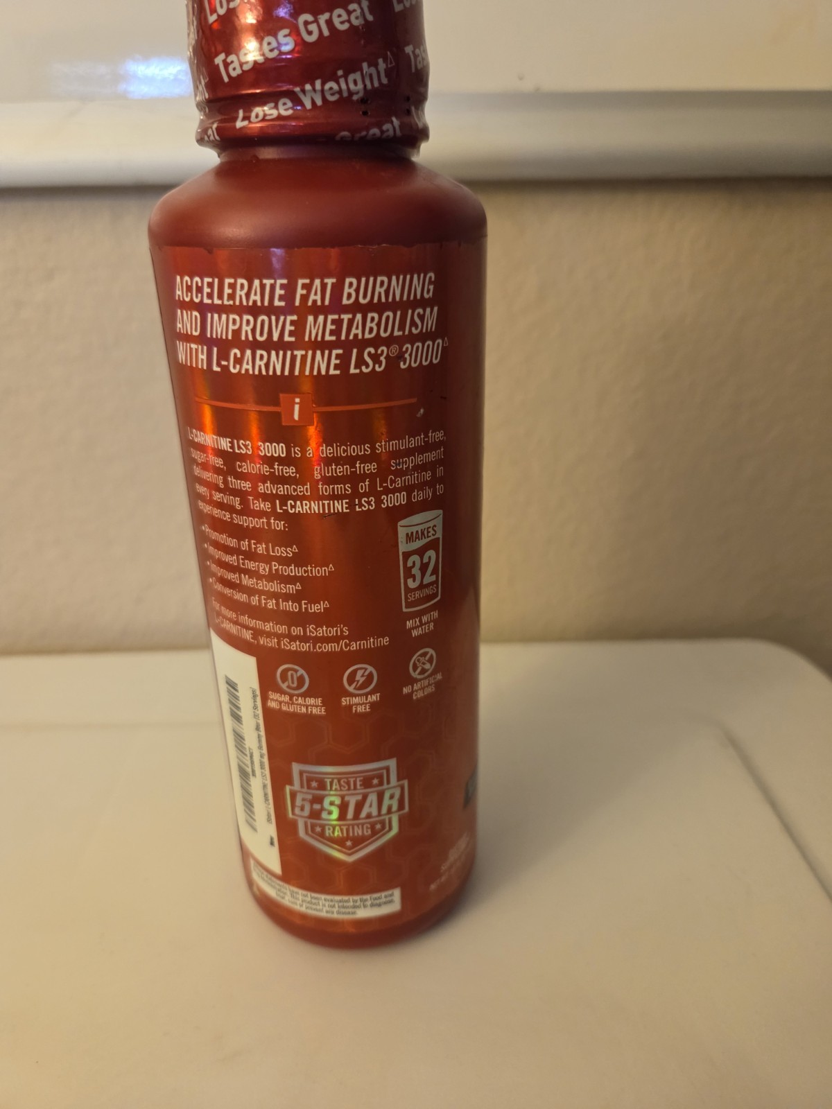 L-CARNITINE LS3 3000 Fat Loss – Metabolism Activator – Gummy Bear (32 Servings)